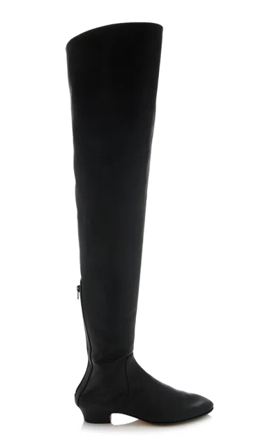 THE ROW AWAR LEATHER OVER-THE-KNEE BOOTS