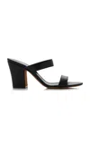 The Row Round Toe High Heel Sandals In Black