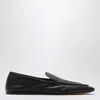 The Row Awar Leather Loafers Flat Sole In Black