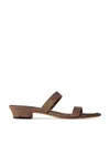 The Row Awar Leather Sandals In Light Brown