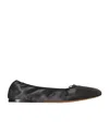 The Row 10mm Awar Satin Ballerina Flats In Brown