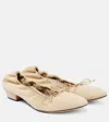 The Row Awar Suede Ballet Flats In Brown