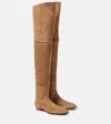 The Row Awar Shearling Boot In Brown