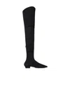 The Row Hereditas Shearling Over-the-knee Boots In Black