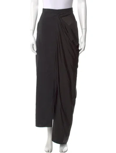Pre-owned The Row Axel Skirt Long Skirt In Gray
