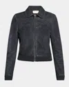 The Row Axelette Suede Jacket In Black