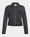 The Row Axelette Suede Jacket In Black