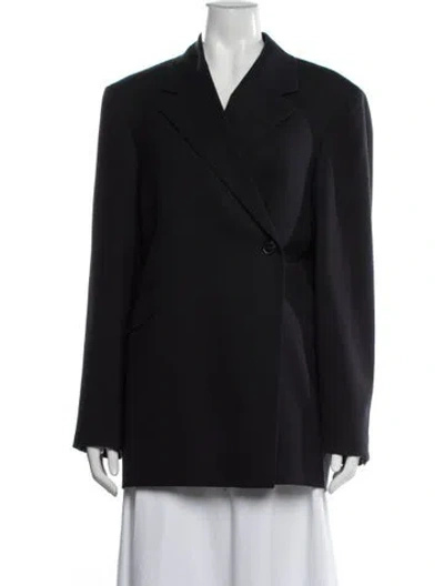 Pre-owned The Row Azul Blazer Virgin Wool Blazer W/ Tags In Black