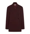 The Row Azul Wool Double-breasted Blazer In Burgundy