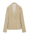 The Row Azzedina Single-breasted Casual Jacket In Nude