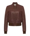 The Row Bader Jacket In Leather