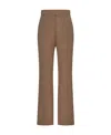 The Row Baer Wool Trousers In Brown