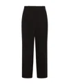 The Row Baguette Pleated Wide-leg Trousers In Black