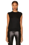 The Row Balham Spring Cashmere Sleeveless Sweater In Black