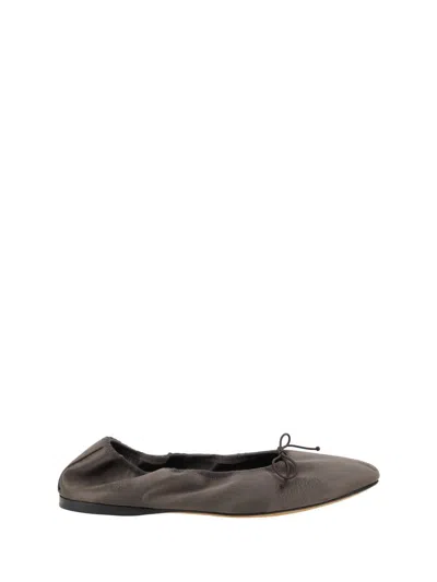 The Row Ballerinas In Brown