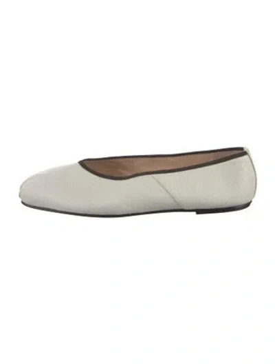 Pre-owned The Row Ballet Flats In White
