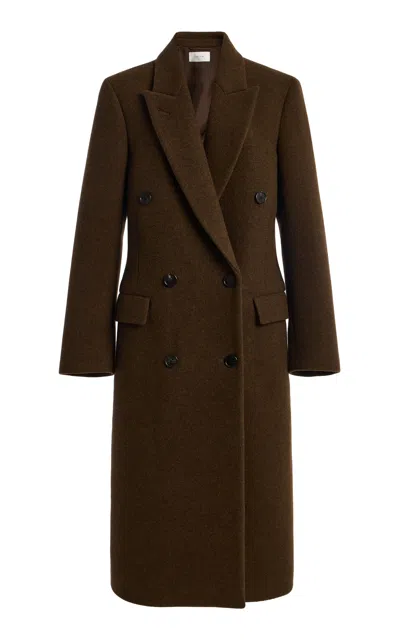 The Row Bamira Wool Coat In Brown