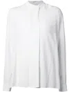 The Row Band Collar Blouse In White