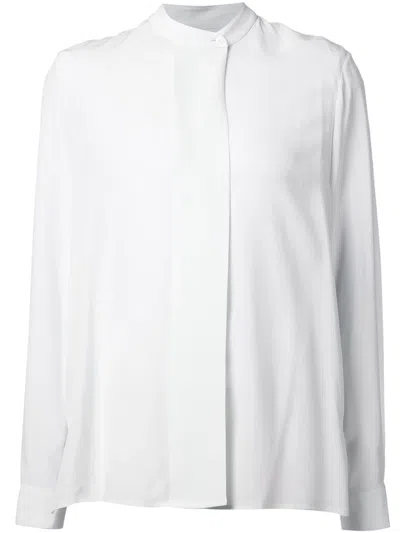 The Row Band Collar Blouse In White