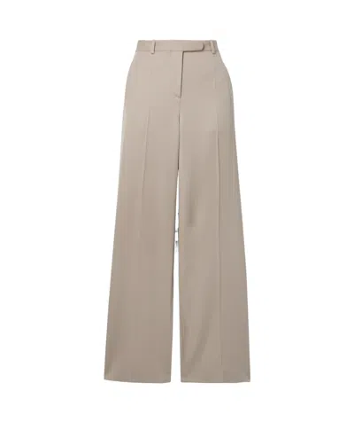 The Row Banew Wool Straight Pants In Neutral
