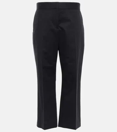 The Row Hose Bapri Aus Einem Baumwollgemisch In Black
