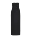 The Row Bardon Strapless Dress In Black
