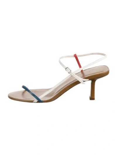 Pre-owned The Row Bare Leather Slingback Sandals In Brown