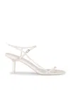 The Row Off-white Bare Heeled Sandals In White