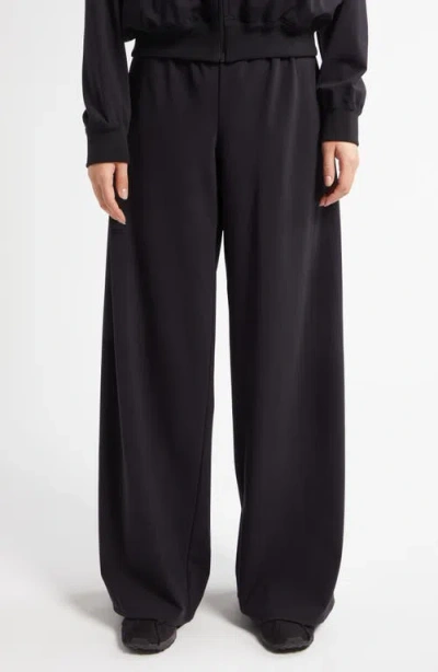The Row Bariem Stretch Jersey Straight Leg Pants In Black