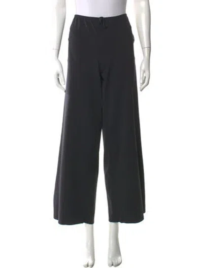 Pre-owned The Row Bariem Wide Leg Pants In Black