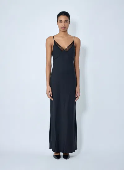 The Row Barina Maxi Dress In Black