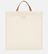 The Row Barn Leather-trimmed Tote Bag