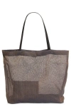 The Row Barn Mesh Tote In Blue