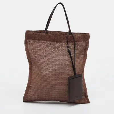 Pre-owned The Row Barn Mini Brown Polyurethane Tote