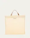 The Row Barn Mini Tote Bag In Vivid Mesh In White