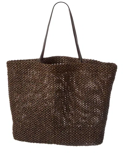 The Row Barn Nylon Tote In Brown