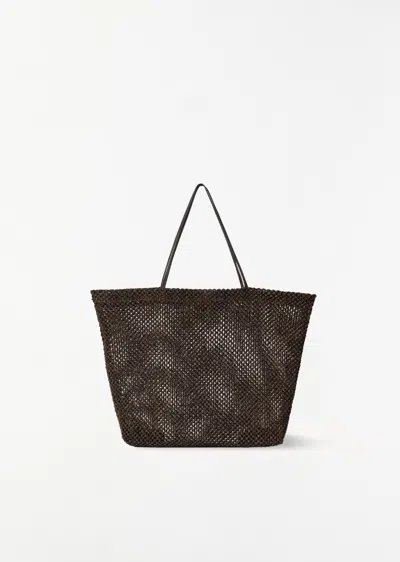 The Row Barn Raffia Tote Raffia In Brown