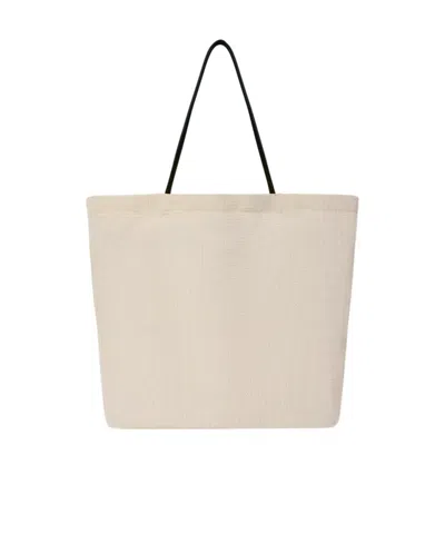 The Row Barn Shoulder Bag In White