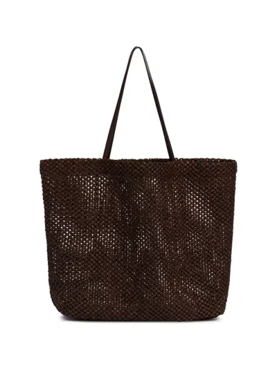The Row Barn Tote Bag In Brown