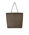 The Row Barn Tote Bag In Mesh In Green