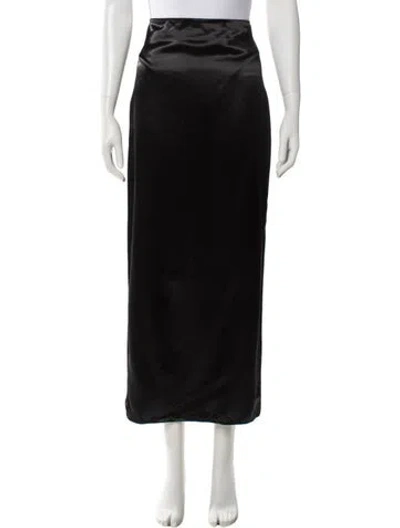 Pre-owned The Row Bartelle Midi Length Skirt W/ Tags In Black