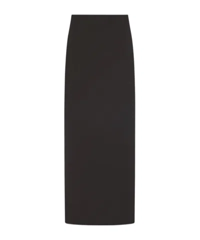 The Row Bartelle Midi Skirt In Black