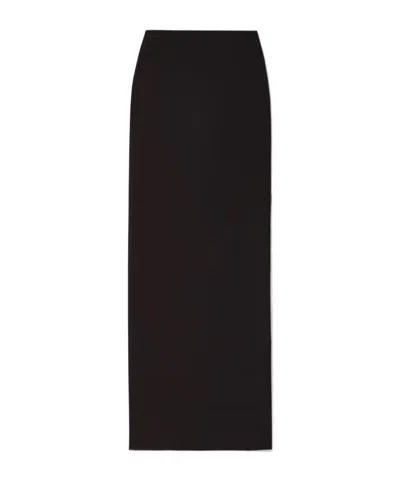 The Row Bartelle Wool Extra-long Skirt In Black