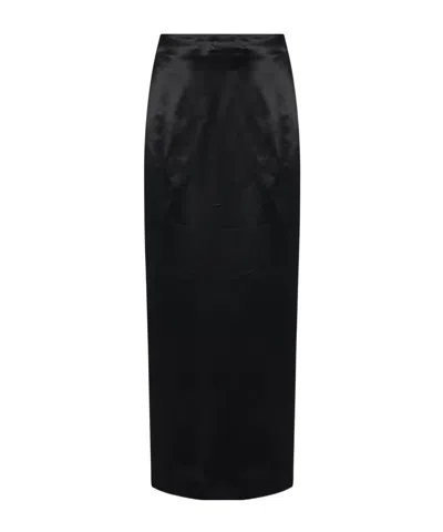 The Row Bartelle Zipper Skirt In Black