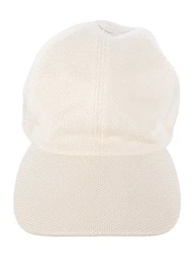 Pre-owned The Row Baseball Cap In White