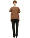 The Row Tori Cotton-jersey T-shirt In Brown