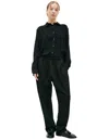 The Row Basic Cotton Trousers In Black