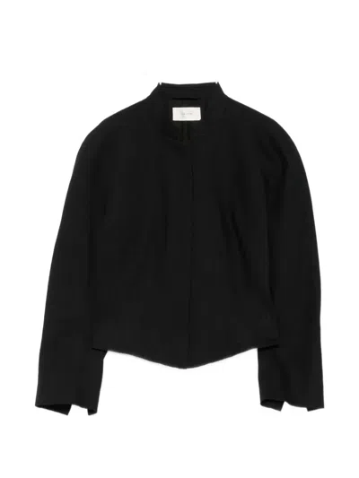 The Row Bastien Cropped Jacket In Black