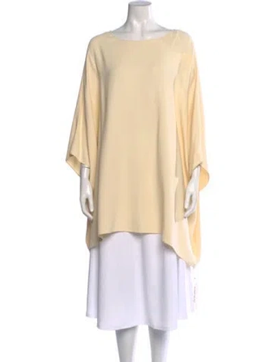 Pre-owned The Row Bateau Neckline Long Sleeve Tunic In Neutrals
