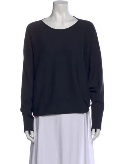 Pre-owned The Row Bateau Neckline Sweater In Black